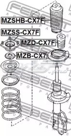 Пыльник амортизатора переднего MZSHBCX7F Febest