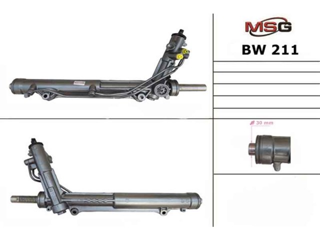 Реечный рулевой механизм MSG BW211 цена, от 279.36 USD
