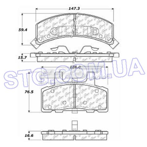 Передние тормозные колодки 10203690 Centric Parts