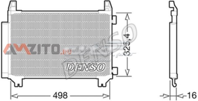 DCN50028 Denso радиатор кондиционера