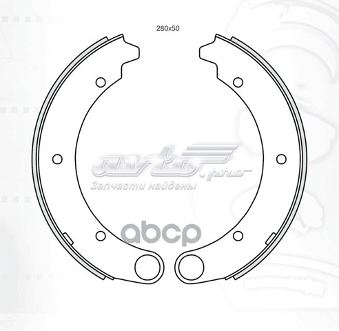 RB2435 Raiso Барабанные тормозные колодки