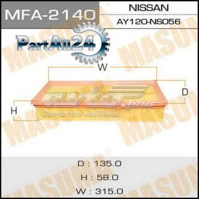 Фильтр воздушный Masuma MFA2140