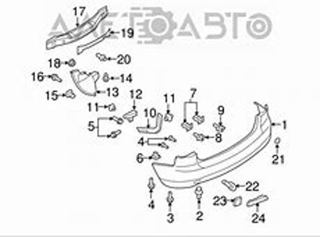 Кронштейн бампера переднего внешний левый FPS FP3476933 цена, от 8.40 USD