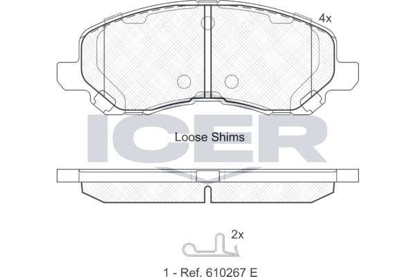 Колодки тормозные передние дисковые NTY HKPMS044