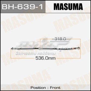 Купить BH6391 Masuma Шланг тормозной передний, правый