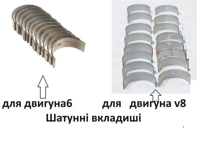 Вкладыши коленвала шатунные, комплект, 1-й ремонт (+0,25) A1120300160 Mercedes