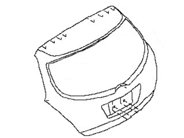 Купить K01005RBMB Nissan/Infiniti Дверь задняя багажная