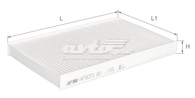 Фильтр воздушный отопителя Alpha Filter AF5071 цена, от 3.14 USD