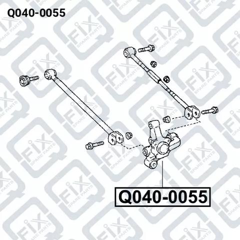 Цапфа поворотная правая Q-fix Q0400055 цена, от 64.99 USD