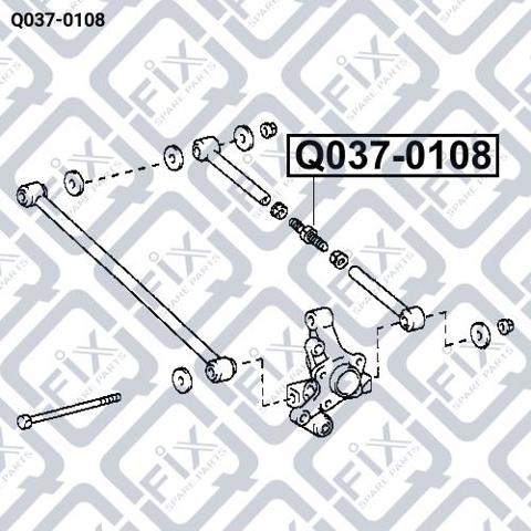 Растяжка задней подвески Q-fix Q0370108 цена, от 30.19 USD