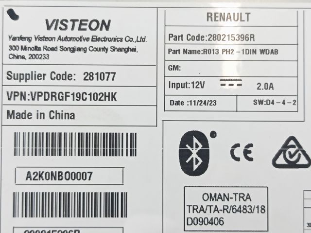 Купить 280215396R Renault (RVI) 