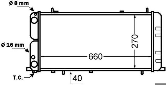 Радиатор CR140000S Mahle Original