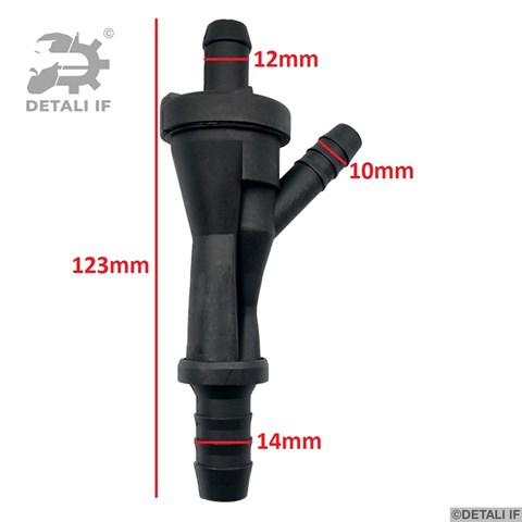 Эжекционный насос вентиляции картерных газов DF13161 Detali IF