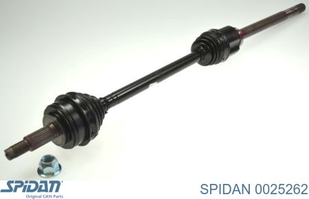 0025262 GKN-Spidan Полуось передняя, правая
