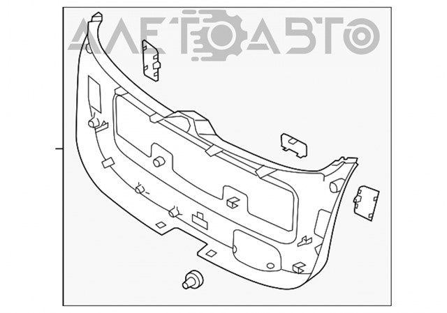 Обшивка (облицовка) крышки багажника (двери 3/5-й задней) 817502P000VA Hyundai/Kia