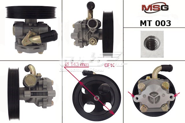 MN184074 Mitsubishi bomba da direção hidrâulica assistida