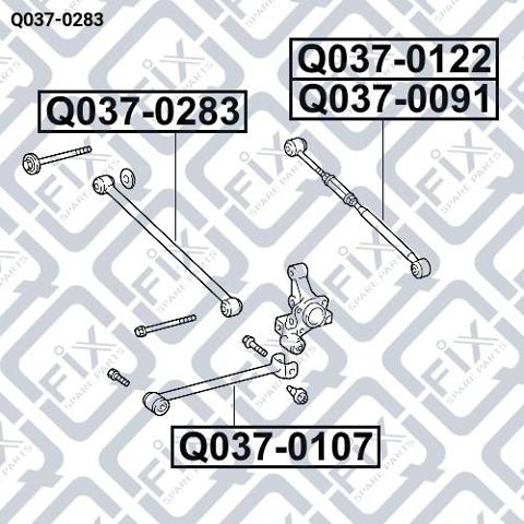 Балансир задний нижний Q-fix Q0370283 цена, от 31.67 USD
