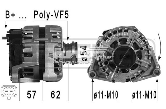 Генератор VALEO 439805