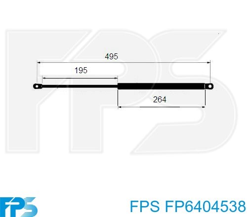 Купить FP6404538 FPS Амортизатор двери багажника