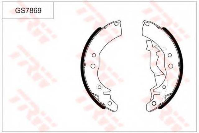 S216GN3502080 Chery Барабанные тормозные колодки