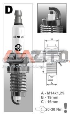 DOX15LE1 Brisk Свечи зажигания
