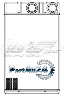 LRH0551 Luzar Радиатор отопителя салона