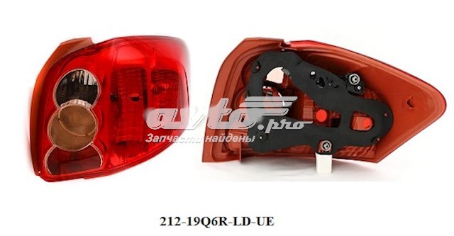 Фонарь задний правый Depo/Loro/Abakus 21219Q6RLDUE цена, от 56.84 USD