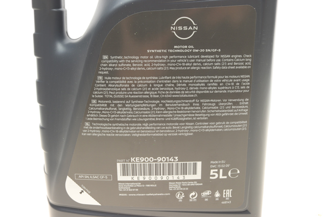 Масло моторное Nissan/Infiniti KE90090143