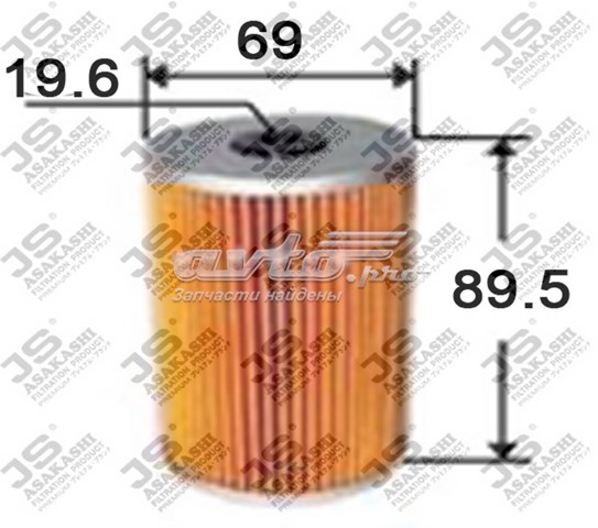 Фильтр тонкой очистки топлива JS Asakashi FE1004 цена, от 4.82 USD