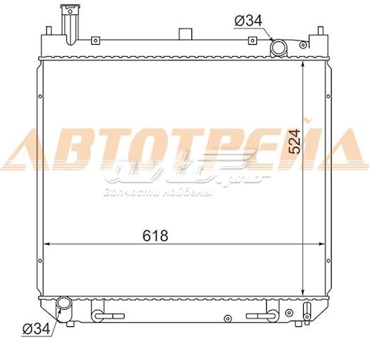 Радиатор TY0010RZH18 SAT