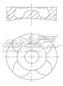Поршень в комплекте на 1 цилиндр, STD RENAULT 120A10282R