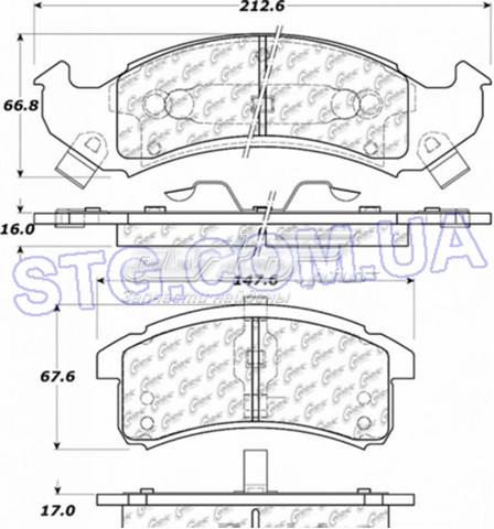 Передние тормозные колодки 10405050 Centric Parts