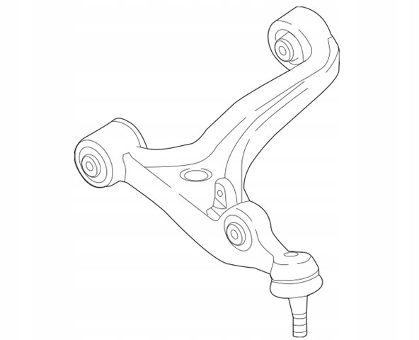 N24334350C Mazda braço oscilante inferior esquerdo de suspensão dianteira