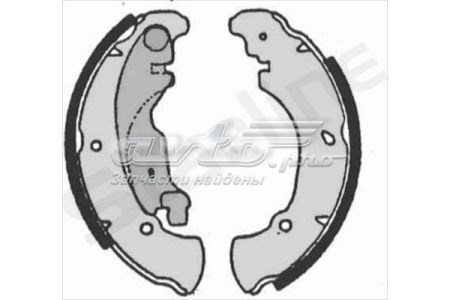 Задние барабанные колодки SBC07160 Starline