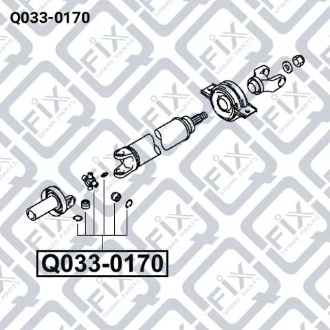 Крестовина заднего карданного вала  Q-fix Q0330170 цена, от 14.24 USD