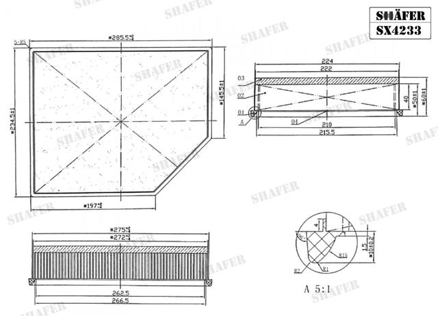 Воздушный фильтр SX4233 Shafer