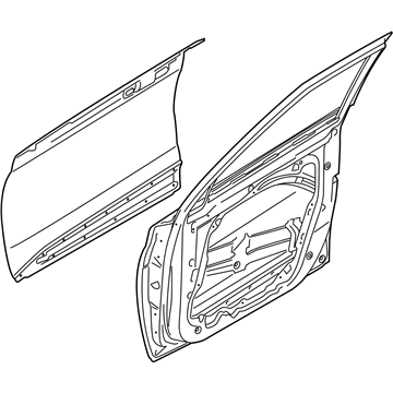 76004K2000 Hyundai/Kia Дверь передняя правая