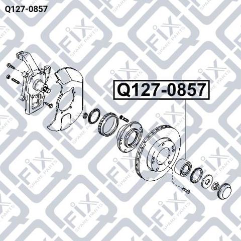 Q1270857 Q-fix Подшипник ступицы передней