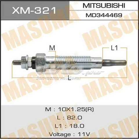Свечи накаливания MASUMA XM321