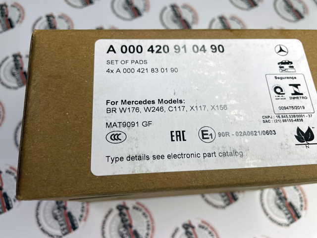 Колодки Mercedes 000420910490 цена, от 39.90 USD