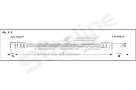 Купить HAEE1223 Starline Шланг тормозной передний