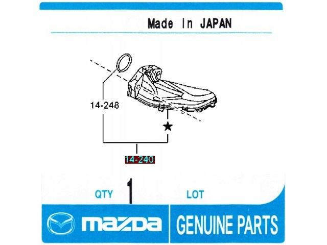 Receptor de óleo (coletor de óleo) Mazda 3  BM, BN