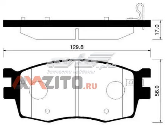 HP1034 HSB Колодки передние