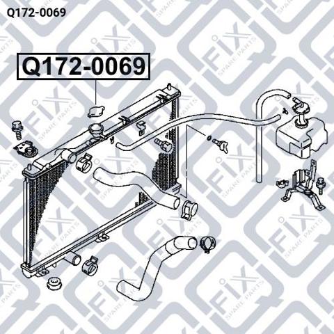 Купить Q1720069 Q-fix Крышка радиатора