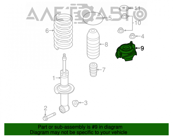 Compre 20370SG000 Subaru Suporte de amortecedor traseiro