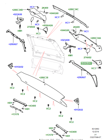 LR077621 Land Rover 