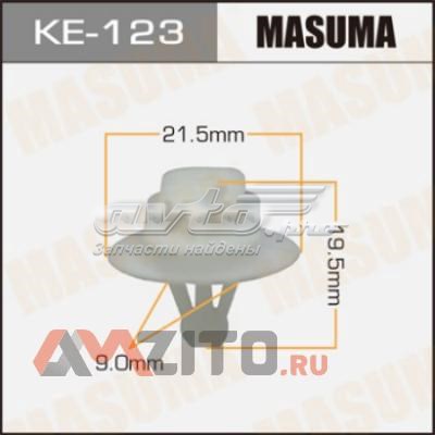 Пистон (клип) крепления молдинга двери KE123 Masuma