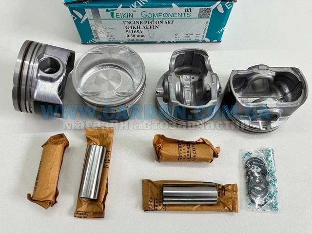 Pistão (kit para um motor), 2ª reparação ( + 0,50) para Hyundai I30 (PD)