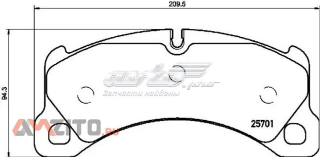 P65033 Brembo sapatas do freio dianteiras de disco