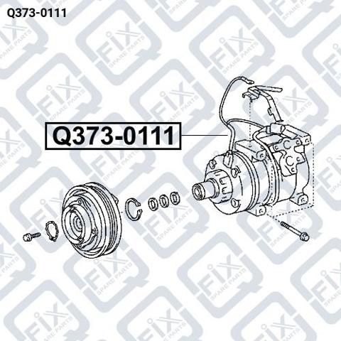 Купить Q3730111 Q-fix Компрессор климатической установки